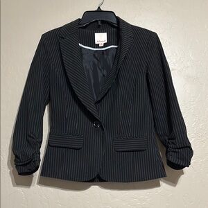 Black Pinstripe Women's Blazer